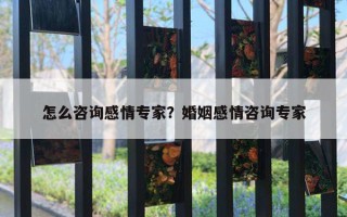 怎么咨詢感情專家？婚姻感情咨詢專家