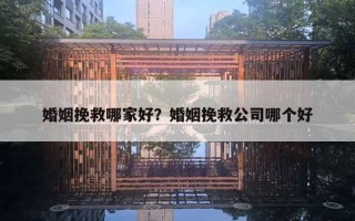 婚姻挽救哪家好？婚姻挽救公司哪個(gè)好