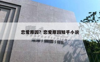 戀愛原因？戀愛原因知乎小說