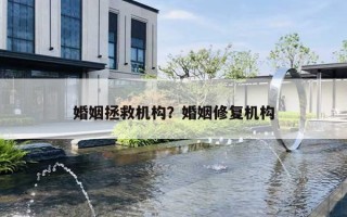 婚姻拯救機構(gòu)？婚姻修復機構(gòu)