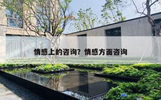 情感上的咨詢？情感方面咨詢